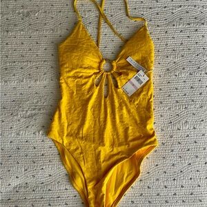 Trina Turk Sunflower Yellow Floral Swimsuit